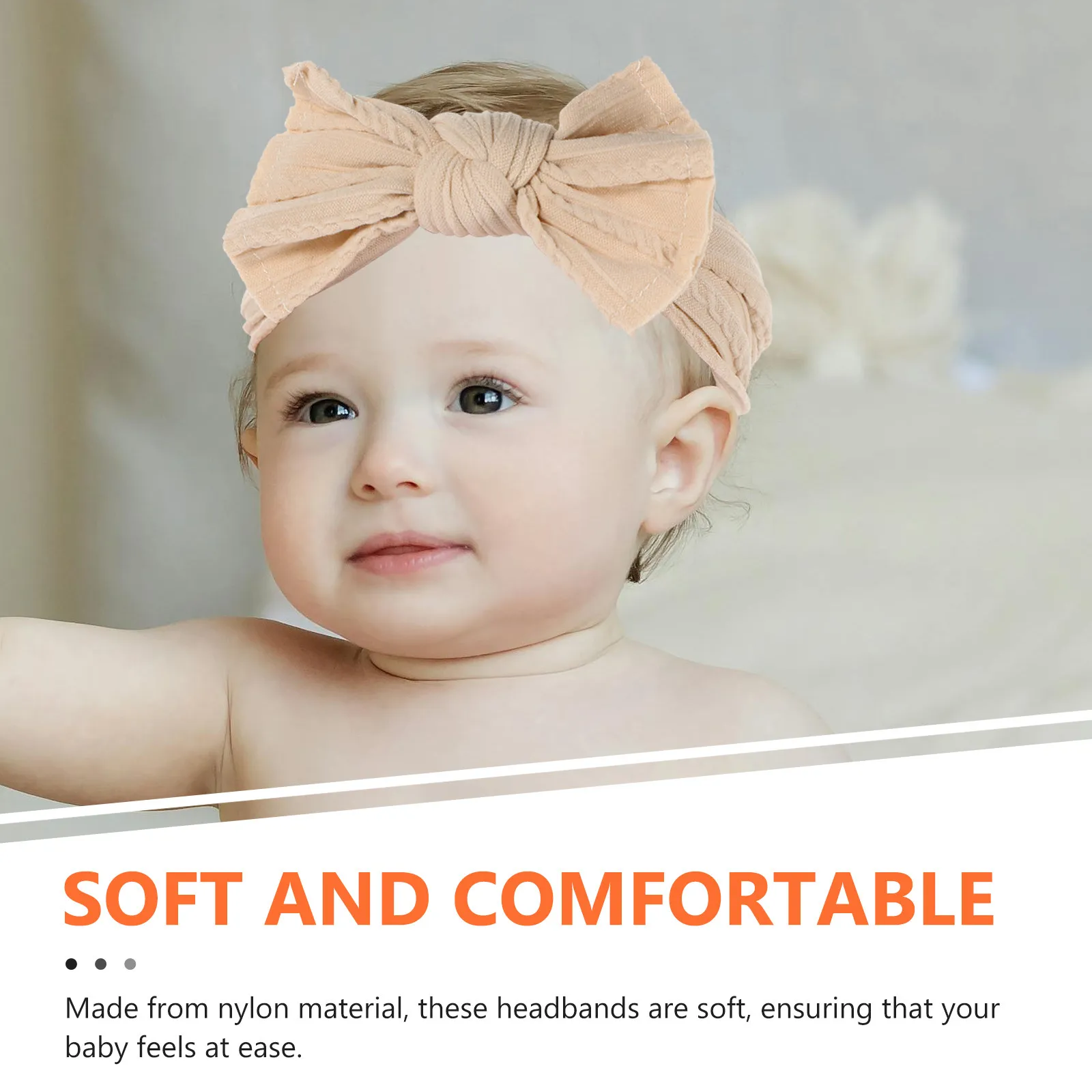 

3 шт. детских нейлоновых повязок на голову, мягкие эластичные повязки с бантом для девочек, аксессуары для волос для малышей, повязки для новорожденных, детские аксессуары