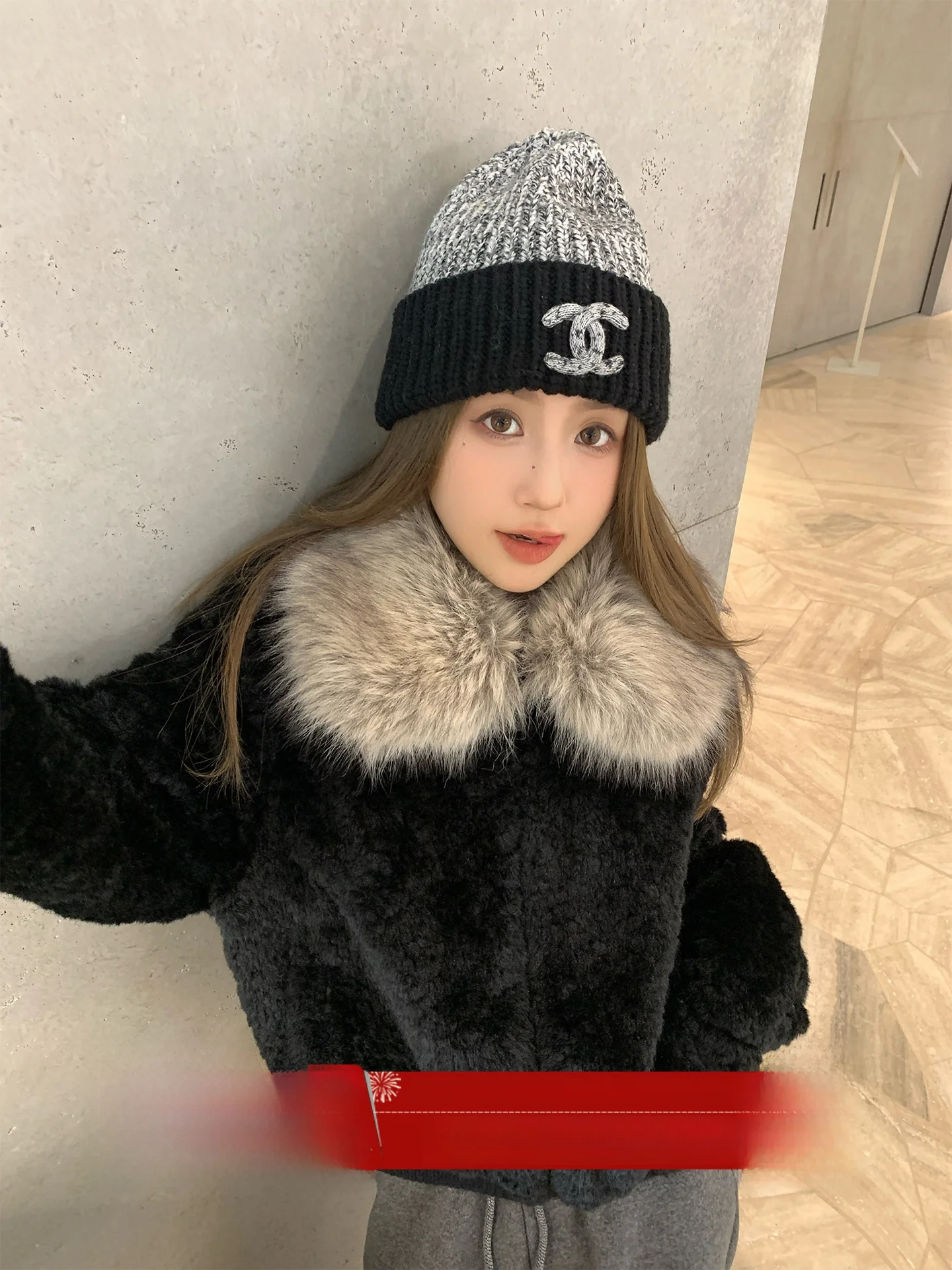 

MLS Women's Plaid Faux Fur Jaet Winter New Lazy Sle Vintage Collar ort Coat Long Sve Casual Loose Fit Ladies Coat