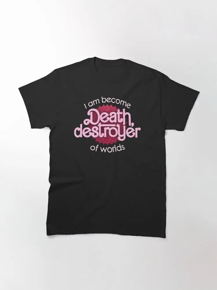 Limited Barbenheimer I am become death, destroyer of worlds Logo T-Shirt S-3XL