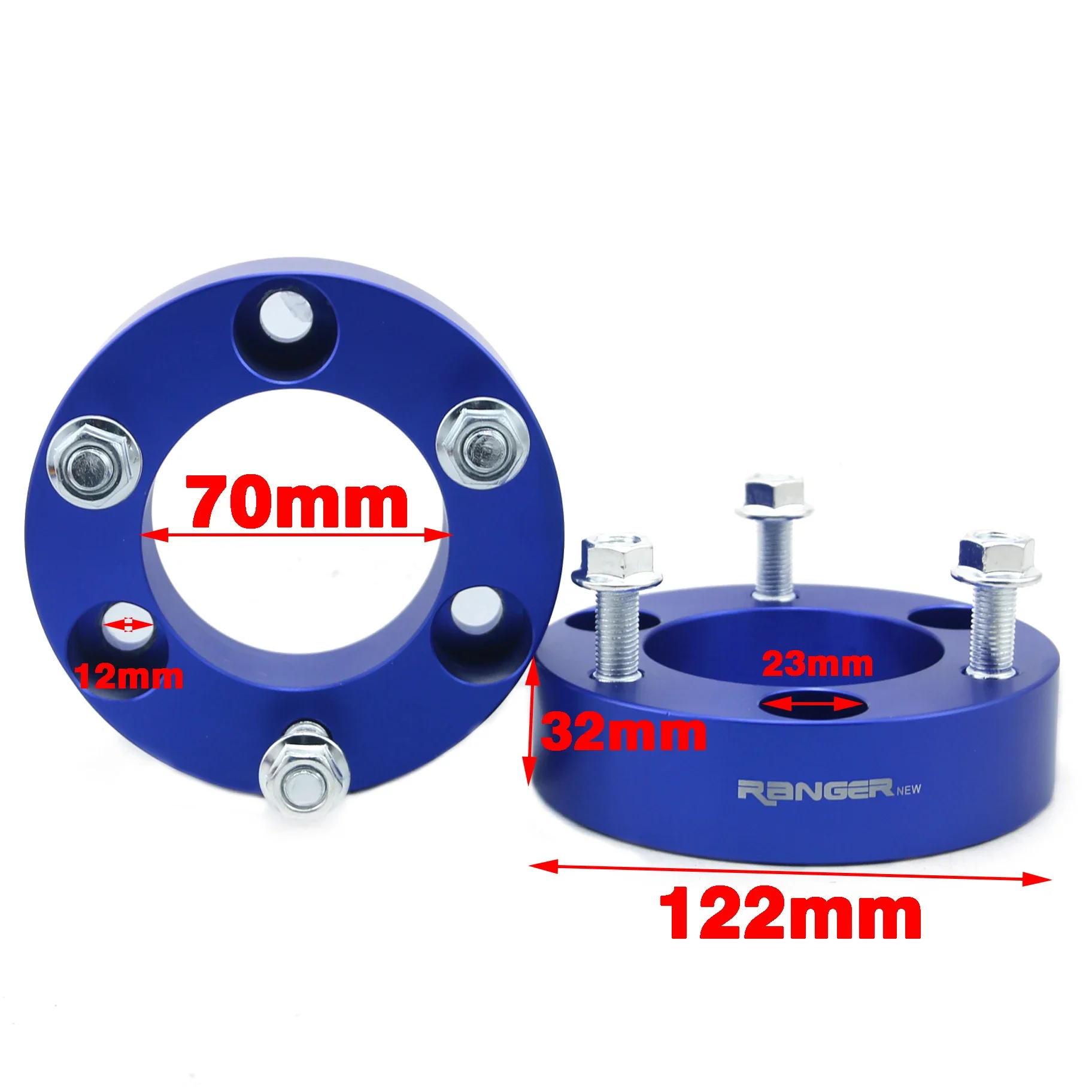 Front Suspension Lift Up Kits Coil Spacers Strut Shocks Absorber Spring Raise 32mm Aluminum For Ford Ranger T8