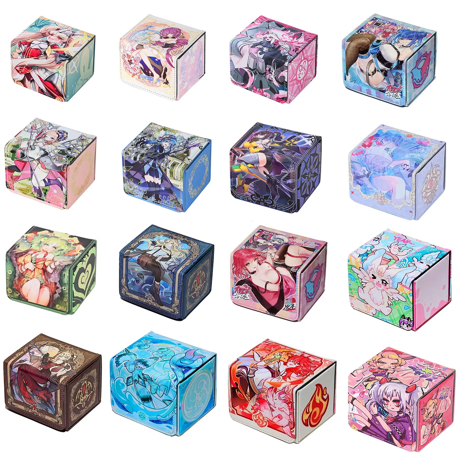 100+ Deck Box for MTG YUGIOH Cards Trading Card Storage Box Board Game Cards Deck Case PU Leather Card Box Suits TCG Magic Cards
