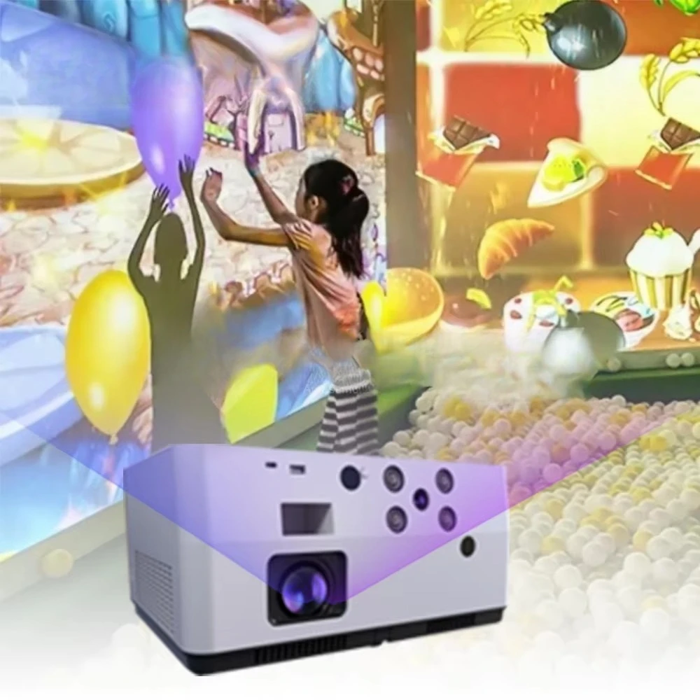 Interactive Projection Games Projector Kids Interactive  Magic Ball Shooting Game Wall Projection System for School,playground