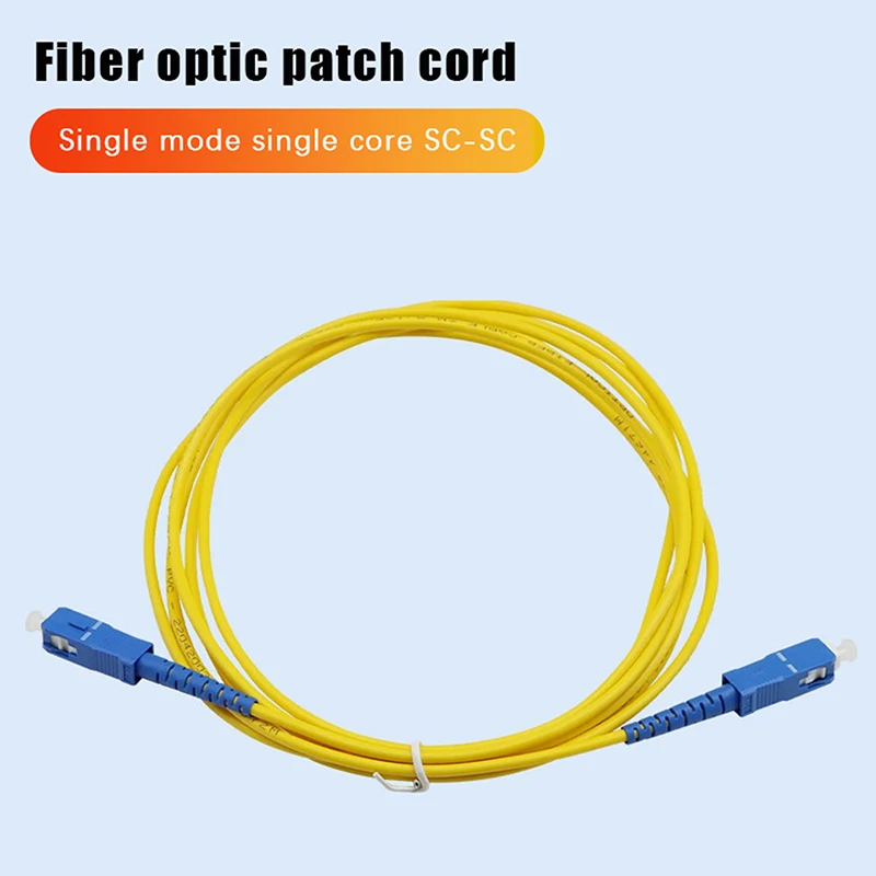 SC To SC UPC Fiber Optical Patch Cable Singlemode Simplex SMF 9/125μm Single Mode Bend Insensitive 2.0mm Fiber Optic Cord