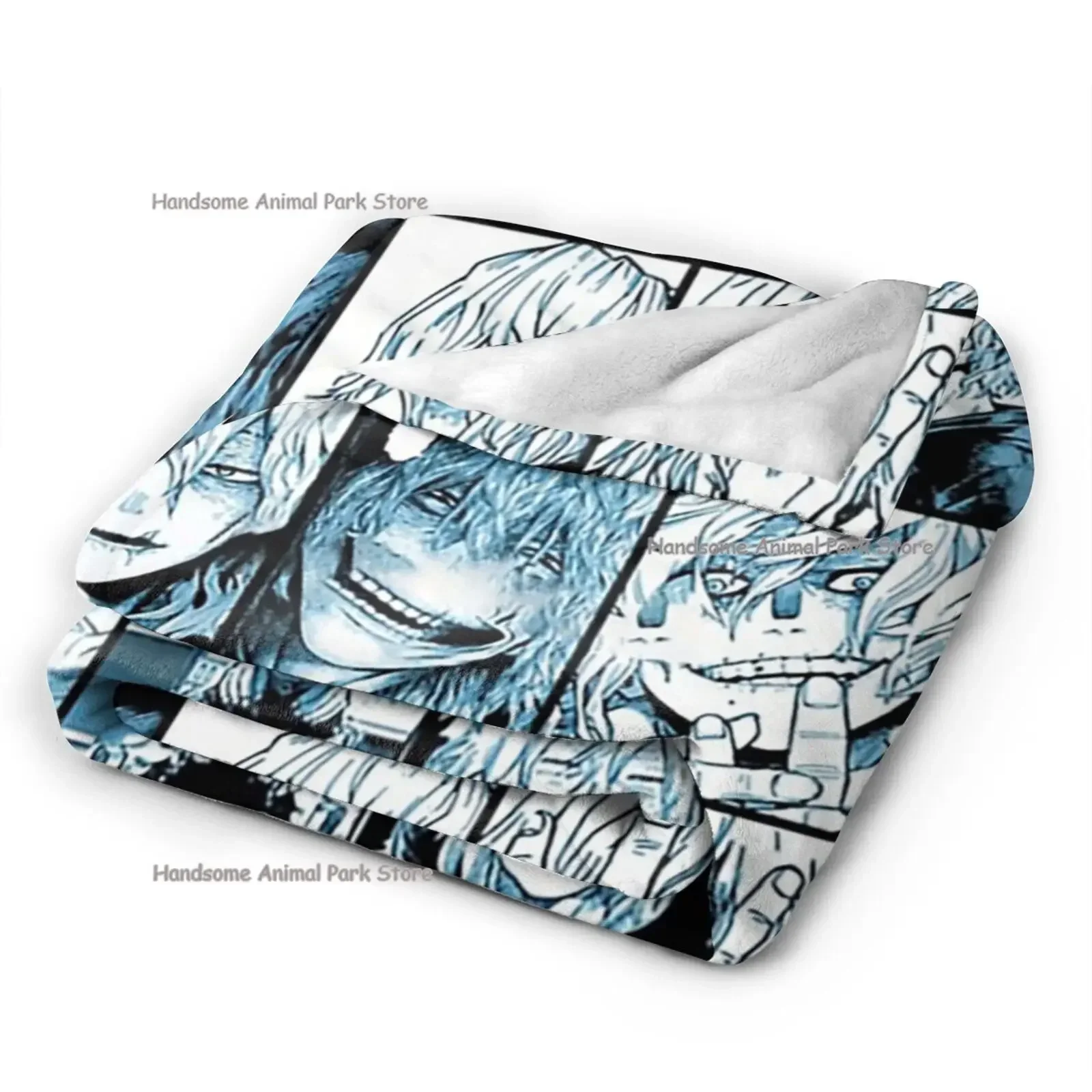 My Hero Academia Collage Anime Shigaraki Fleece Flannel Throw Blanket Cozy Warm Throws for All Season Super Soft Blanket for Bed