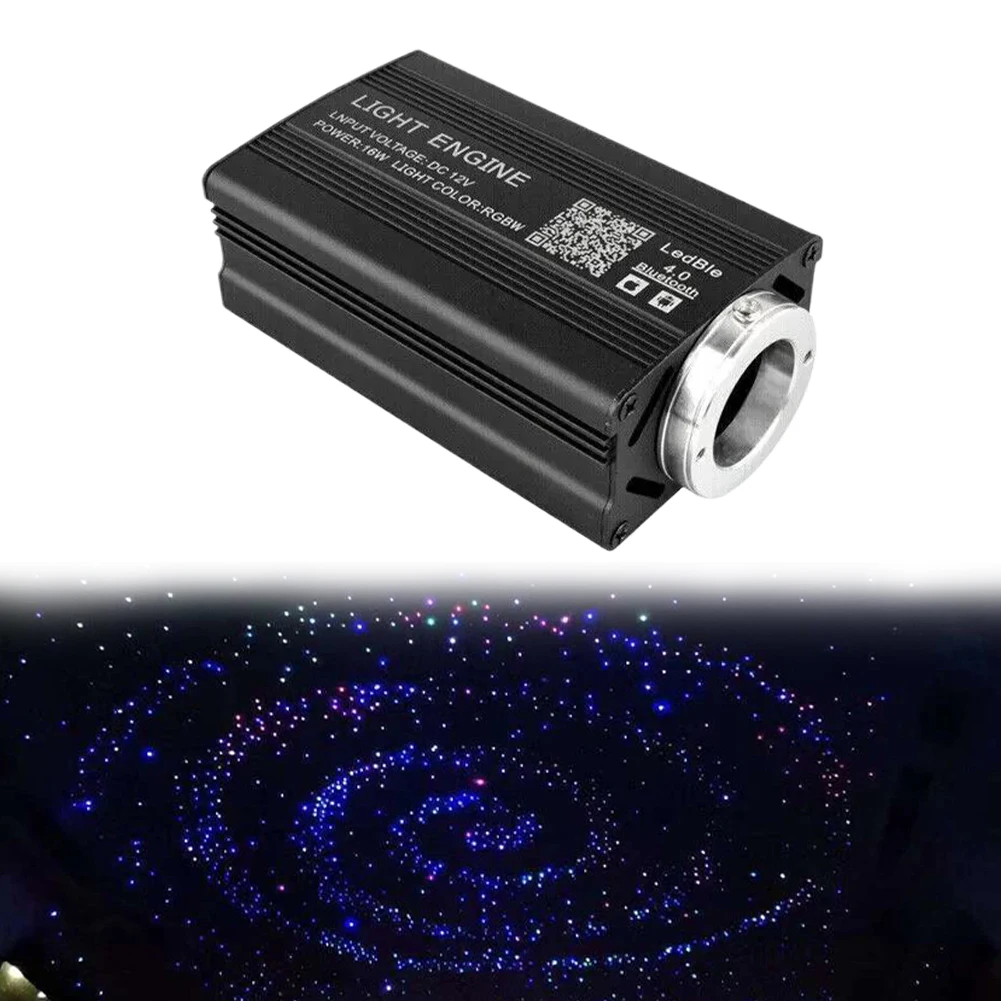 Luz de estrella para techo de coche, 12W, 16 colores, Control por aplicación, luces de neón, luz de techo de estrella óptica para techo de cielo estrellado