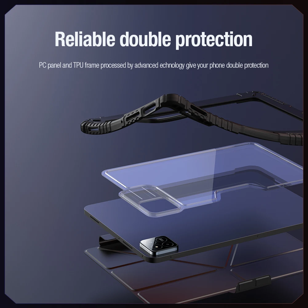 

Nillkin For Xiaomi Pad 7 Pro Case Bumper Flip Leather Pro Camera Slide Multi-angle Folding Protect Case for Xiaomi Pad 7