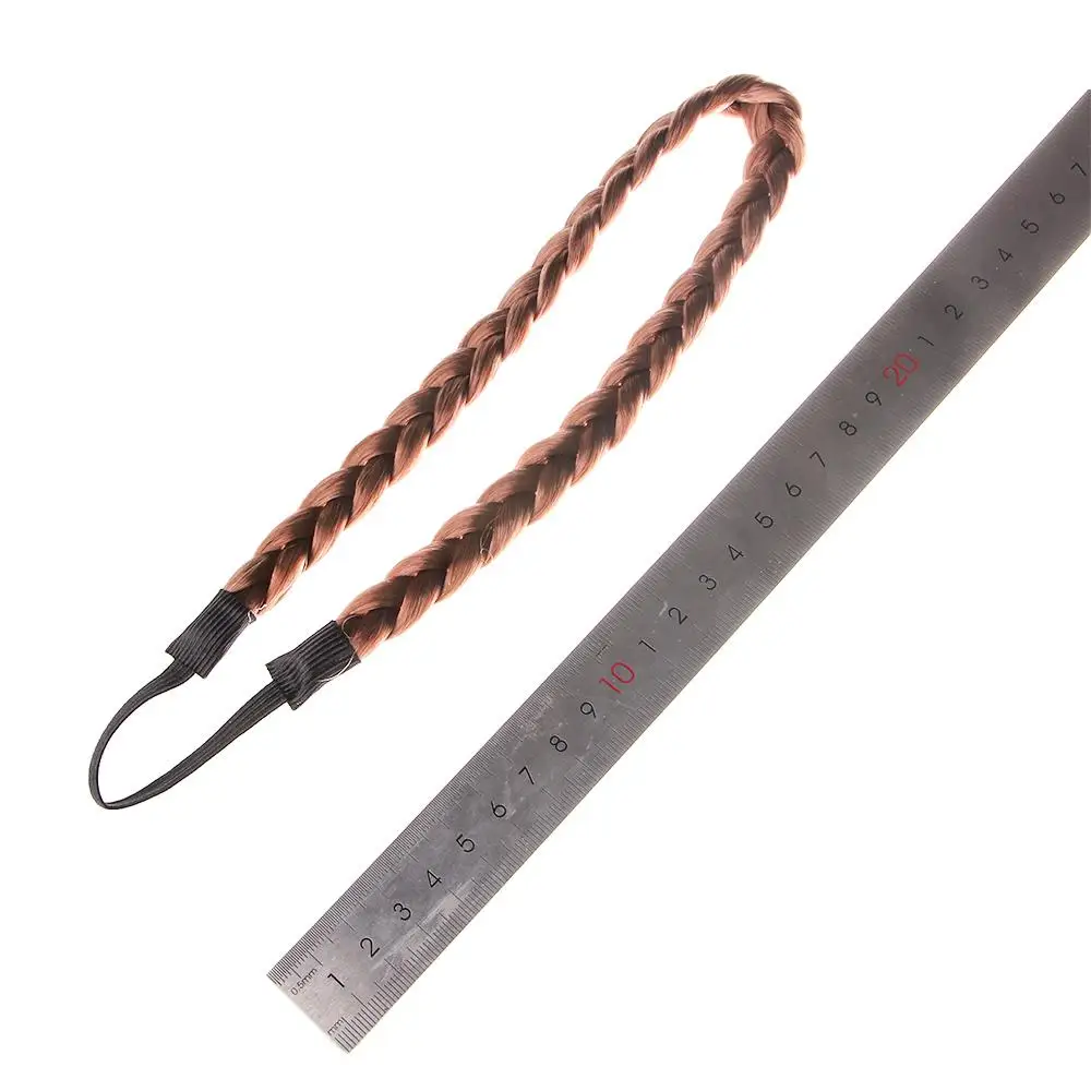 

Girls Princess Elastic Headwear Women Head hoop Synthetic Wig Hair Bands Braided Headband Twisted Wig Headband
