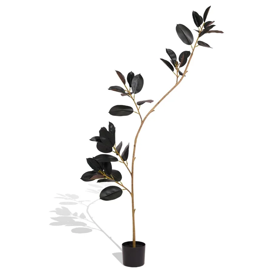 

Bonsai tropical plant simulation green plant artificial leaf pot Large Uv artificial plant branch 210cm disassembly 1pcs set