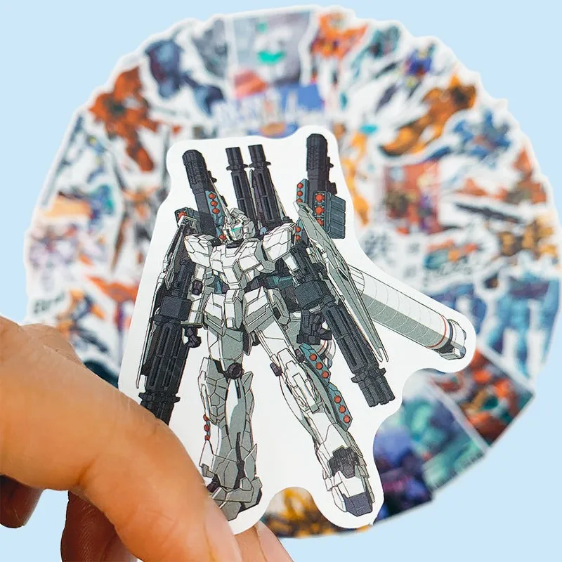 10/30/50pcs Japanese Anime GUNDAM Stickers Decals Waterproof Graffiti Skateboard Motorcycle Helmet Cool Kids Toys Sticker Packs