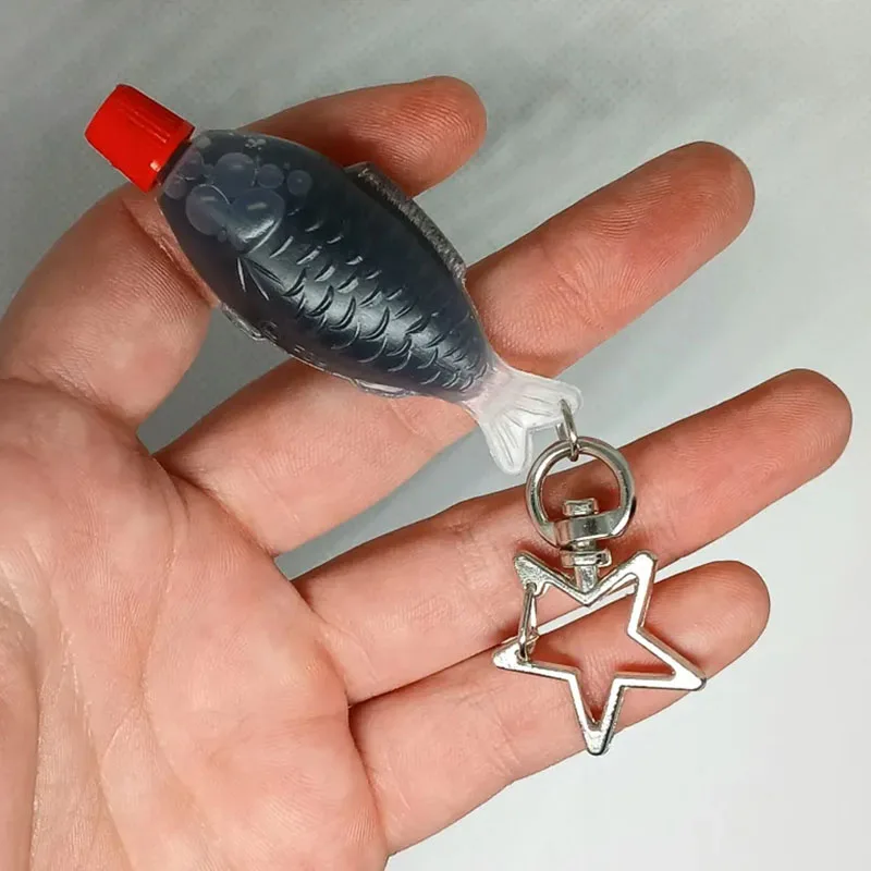 صلصة الصويا زجاجة السمك المفاتيح مصغرة الغذاء السوشي حلية #2