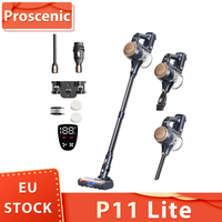Proscenic P11 Lite Cordless Vacuum Cleaner Max 28 Kpa Suction Led Screen Auto De-Tangles Hair 180 °   Swivel Steering 550ml Dustbin