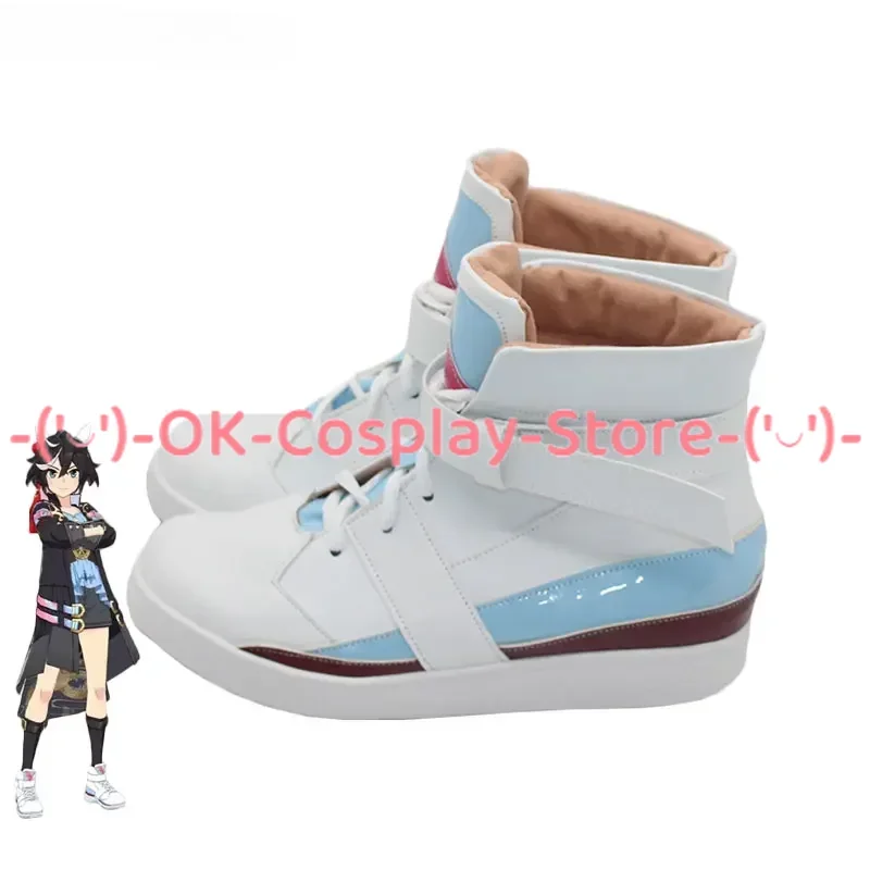 Game Pretty Derby Katsuragi Ace Cosplay Shoes Halloween Carnival Boots Cosplay Prop Anime PU Leather Shoes Custom Made