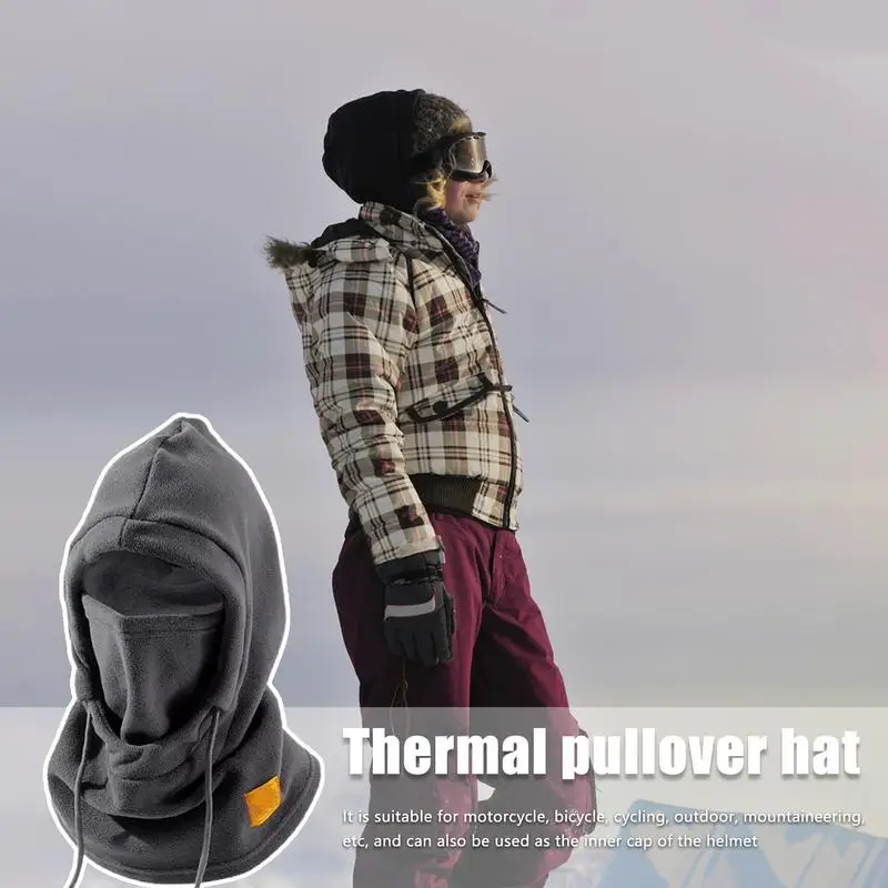 Winter Beanie Hat Fleece Ski Face Hood Cover Soft Windproof Winter Fleece Warm Polar Fleece Headwear For Motorcycle Riding