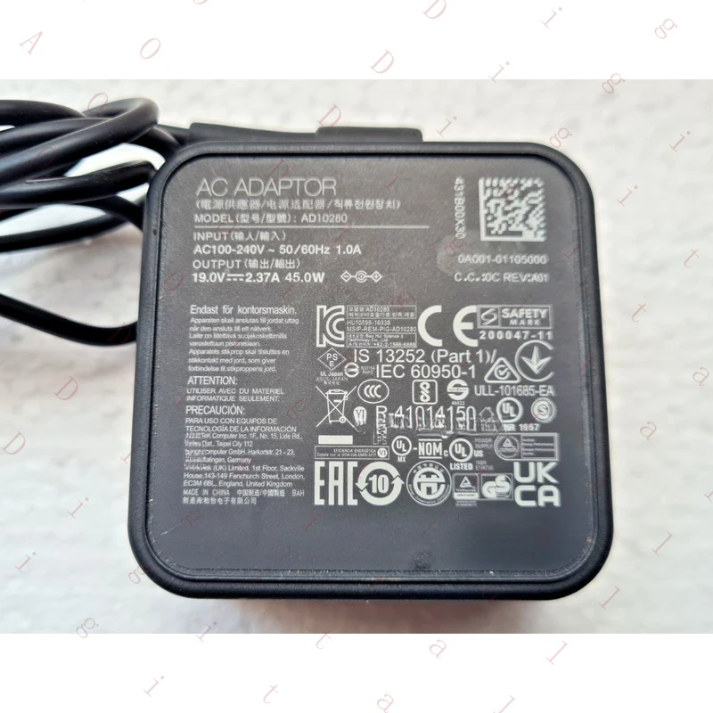 GQ-  for Asus AD10280 45W Charger Adapter 19V 2.37A Vivobook 14 15 4.5mm Pin