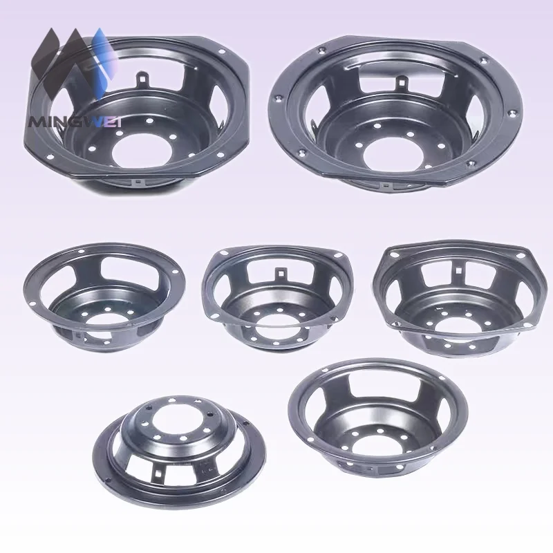 MW Audio 3-18 Inch Universal Iron Speaker Stand Square Circular Base Speaker Bracket Mount Repair Replacement Accessories