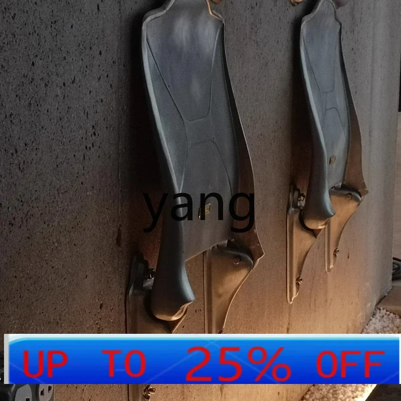 كرسي Lmm قابل للطي بتصميم كلاسيكي بسيط معلق على الحائط، كرسي فردي إبداعي للرياح الصناعية الخارجية