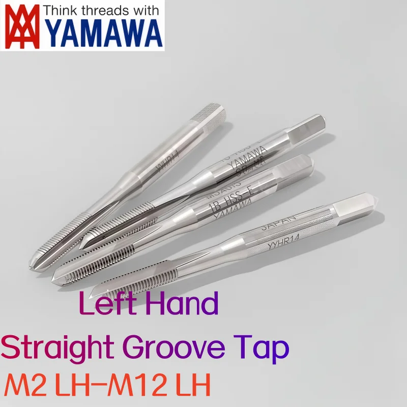 1 шт. метрический левосторонний метчик YAMAWA HSSE M2 M2.5 M3 M4 M5 M6 M8 M10 M12 X0.35 X0.7 X0.8 X1.25 LH 1.5L для нарезания резьбы