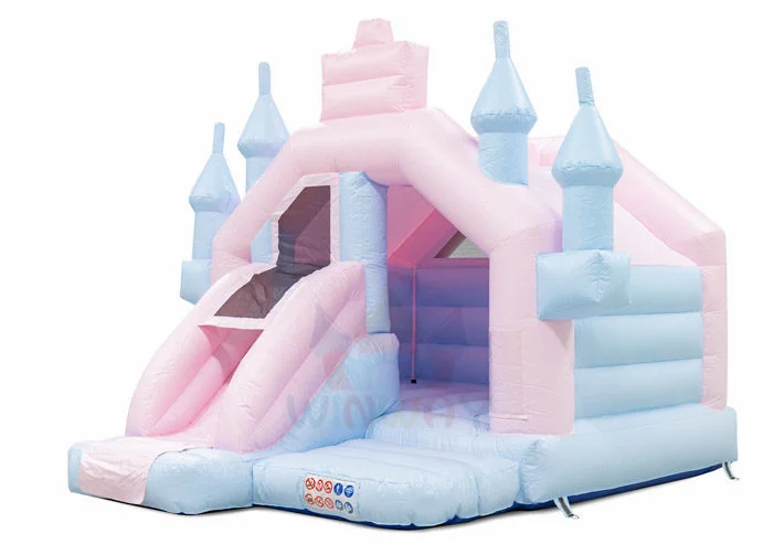STLFNEW White Bounce House Commercial 13x13 14x14 15x15 16x16 مجموعة منزل ترتد للأطفال الصغار #5