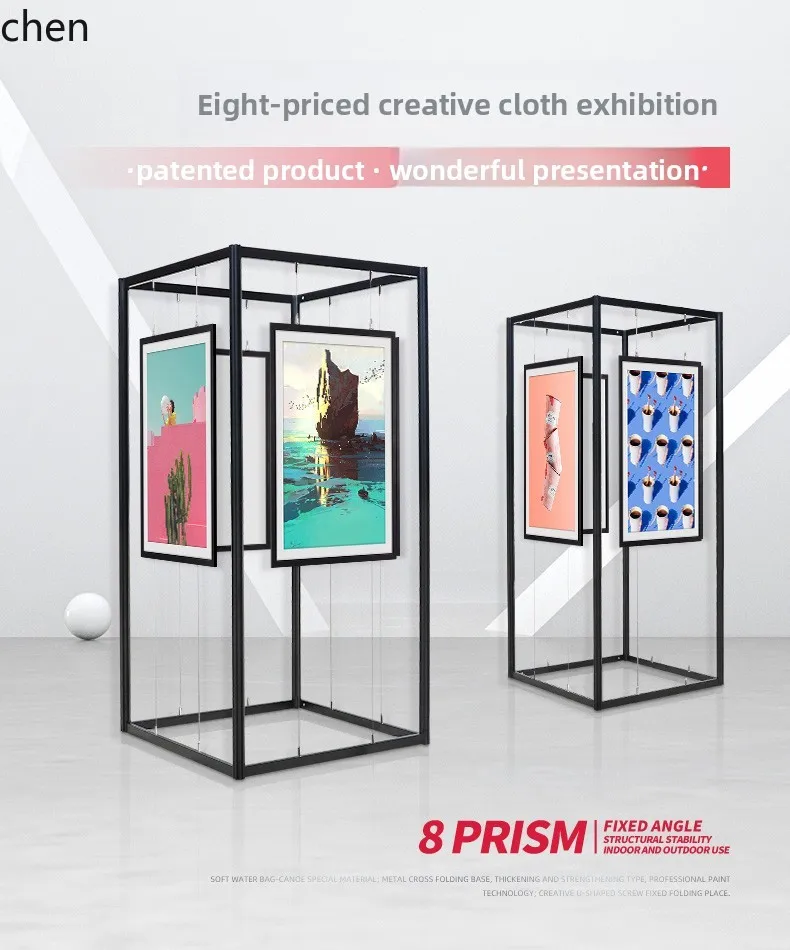 ZMLFolding Calligraphy and Painting Exhibition Board  Screen Exhibition Board Calligraphy and Painting Photography Display Stand