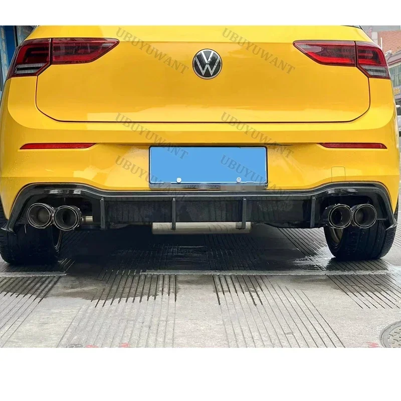 For Volkswagen GOLF 8 MK8 pro (NOT FOR Gti AND R) 2020-2024 Car Rear Bumper Diffuser Rear Side Splitter Spoiler Lip