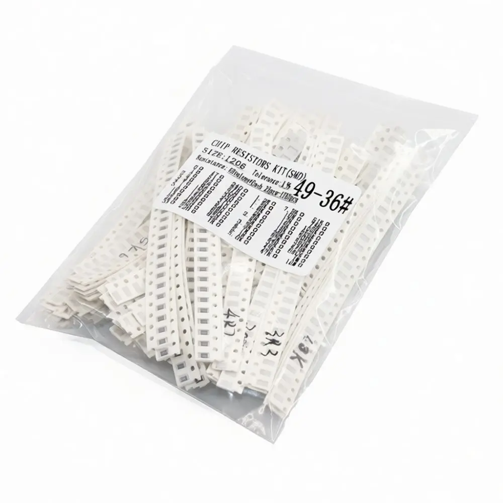 1206 SMD Resistor Kit Assortment 0 Ohm To 10M Ohm Range 1 Percent Precision Electronic Components For Circuit Repair Prototypes