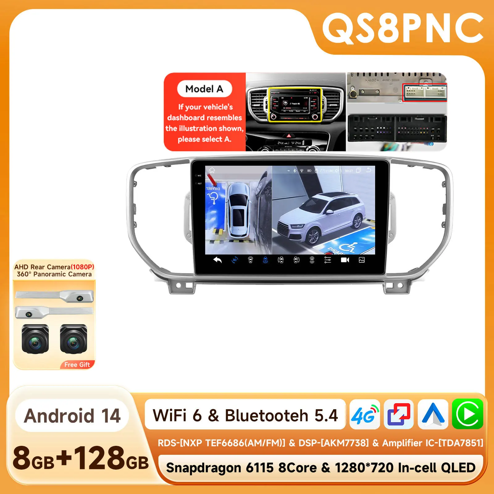 Hizpo 9 inch Auto Scherm voor KIA Sportage 4 KX5 2016 2017 2018 Android Auto Navigatie GPS Draadloze Carplay Wifi Stereo Bluetooth