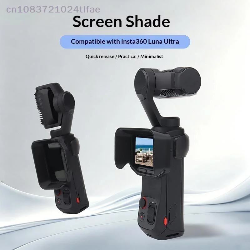 1 Pc Multi-directional Light Blocking Accessory Lens Hood For Luna Ultra Flexible Camera Anti-Glare Screen Sunshade For Insta360