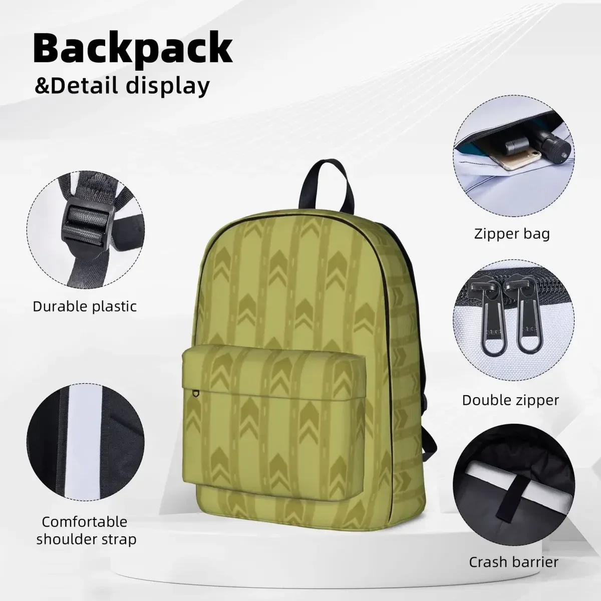 The Backrooms Wallpaper Backpack Casual Student School Bag Laptop Rucksack Travel Rucksack Large Capacity Bookbag