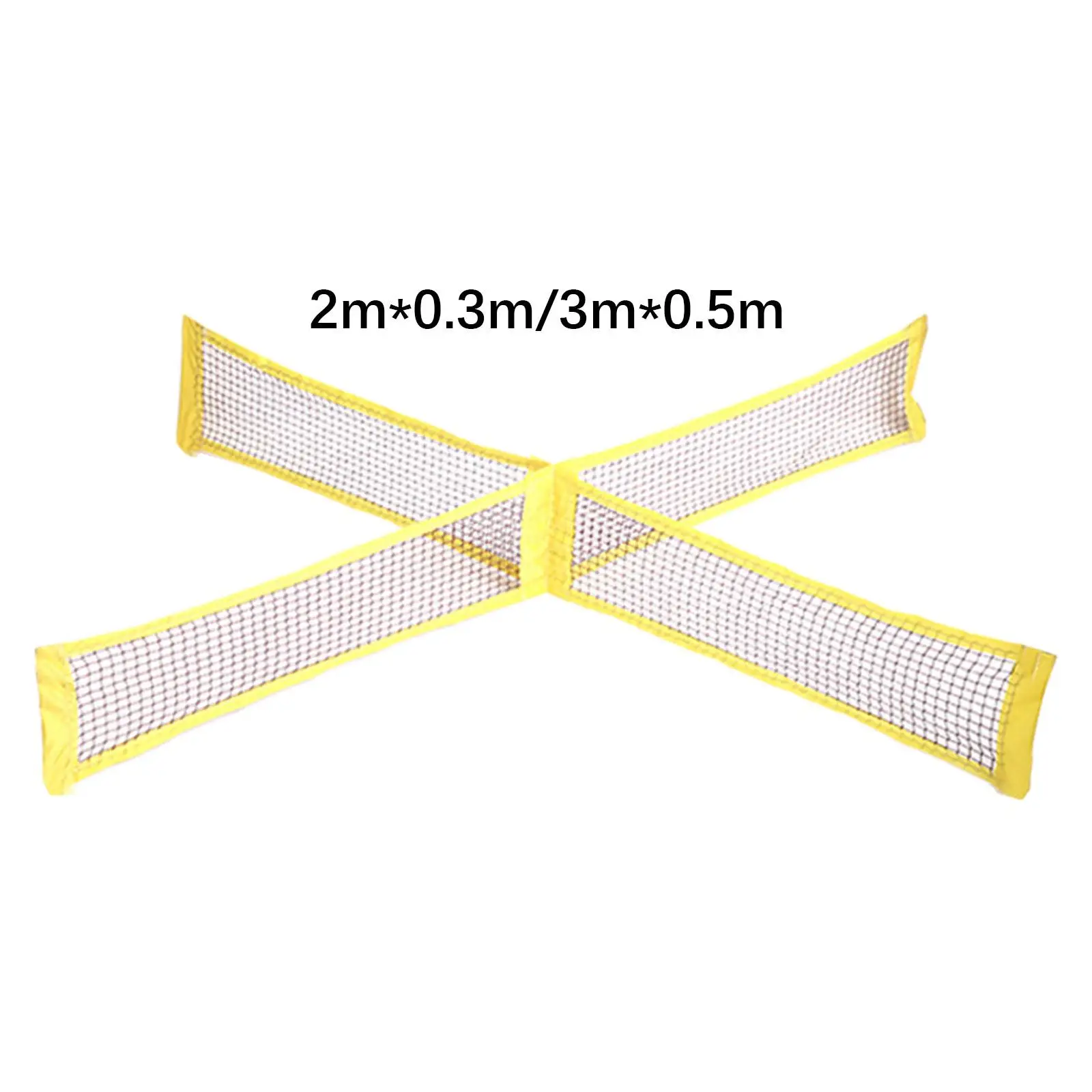 Four Square Volleyball Game Easy Setup Practice Net Portable 4 Way Volleyball and Badminton Net for Park Garden Beach Lawn