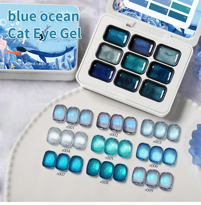 9 Farben Patting Gel Smudge Canned Hochpigmentierter Beliebter Halbfester Nagellack Gel Speziell für Nagelstudios – Detail 1