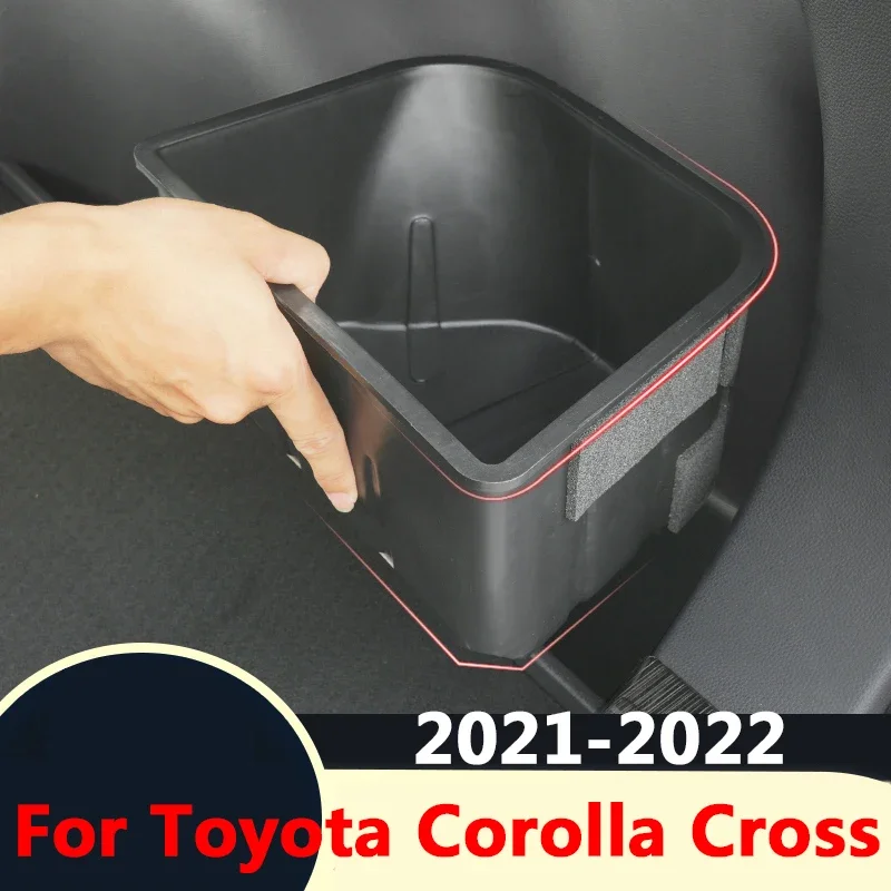 

For Toyota Corolla Cross XG10 2020 2021 2022 Car Rear Trunk Storage Box Container Interior Stowing Tidying Accessories Cover