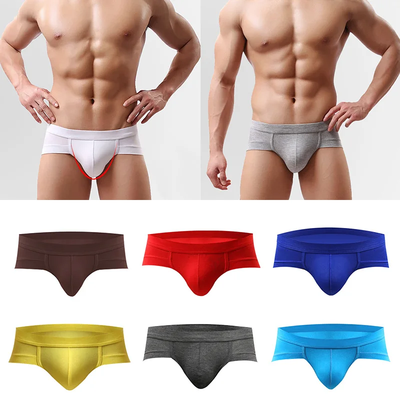 Sexy U Convex Pouch Cotton Boxers Underwear for Men Breathable Boxers Panties Modal Low Waist Underpants Gays Bikini Underwears