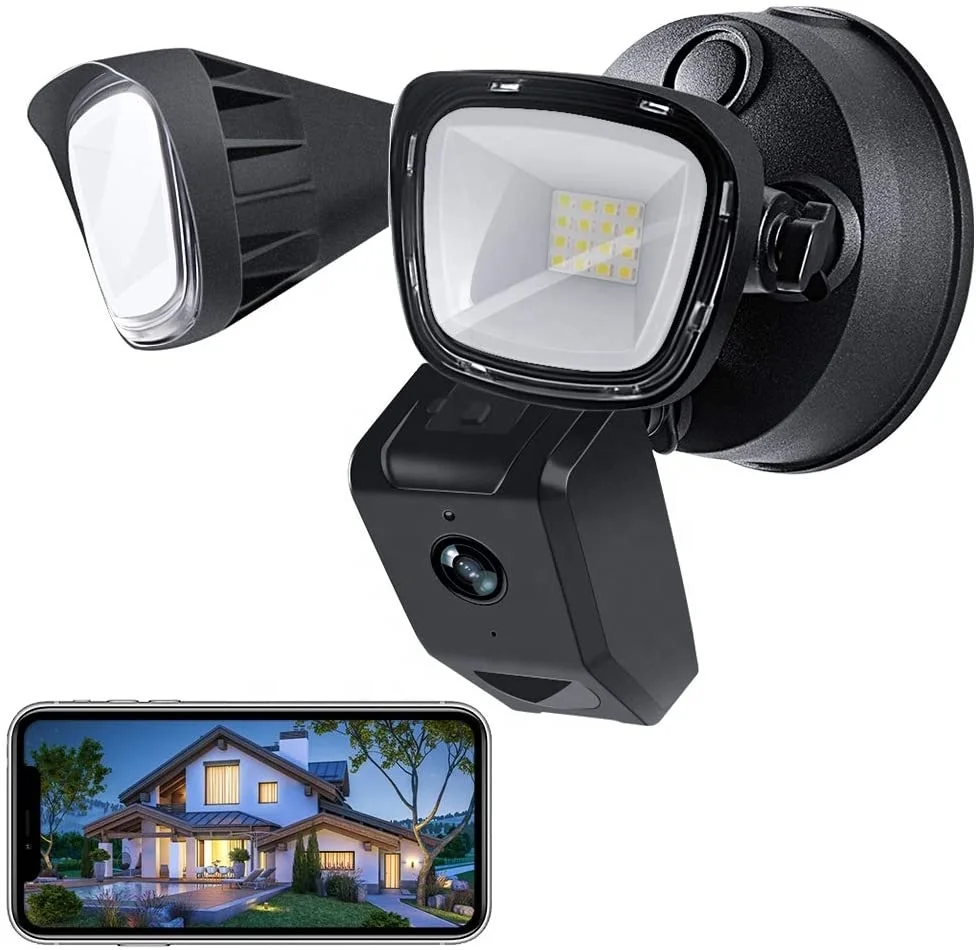 New 2021 Security Floodlight Camera Outdoor Home security Motion-Activated garden light camera