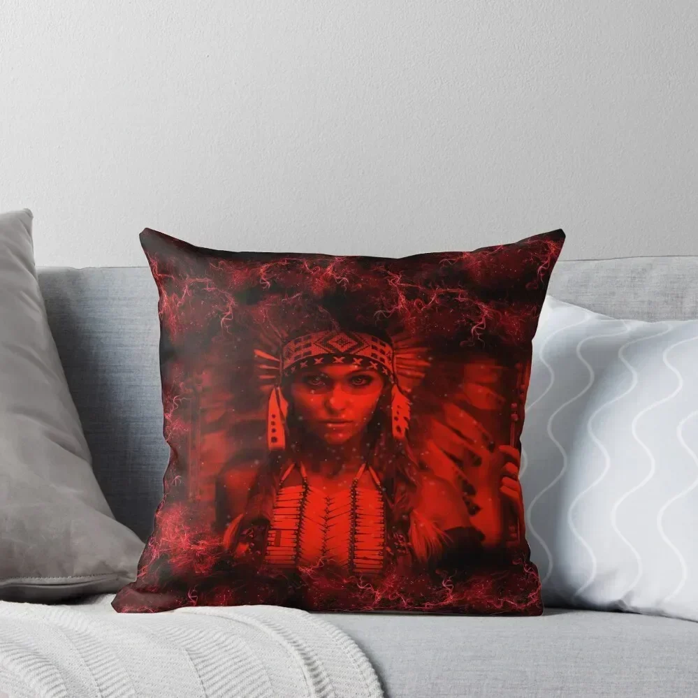 APACHE WOMAN Throw Pillow Christmas Covers For Cushions pillow cover christmas pillow