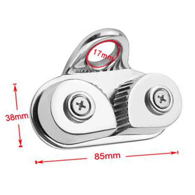 Marine Sailing Sailboat Kayak Canoe Dinghy Cam Cleat Stainless Steel Leading Ring Boat Cam Cleats