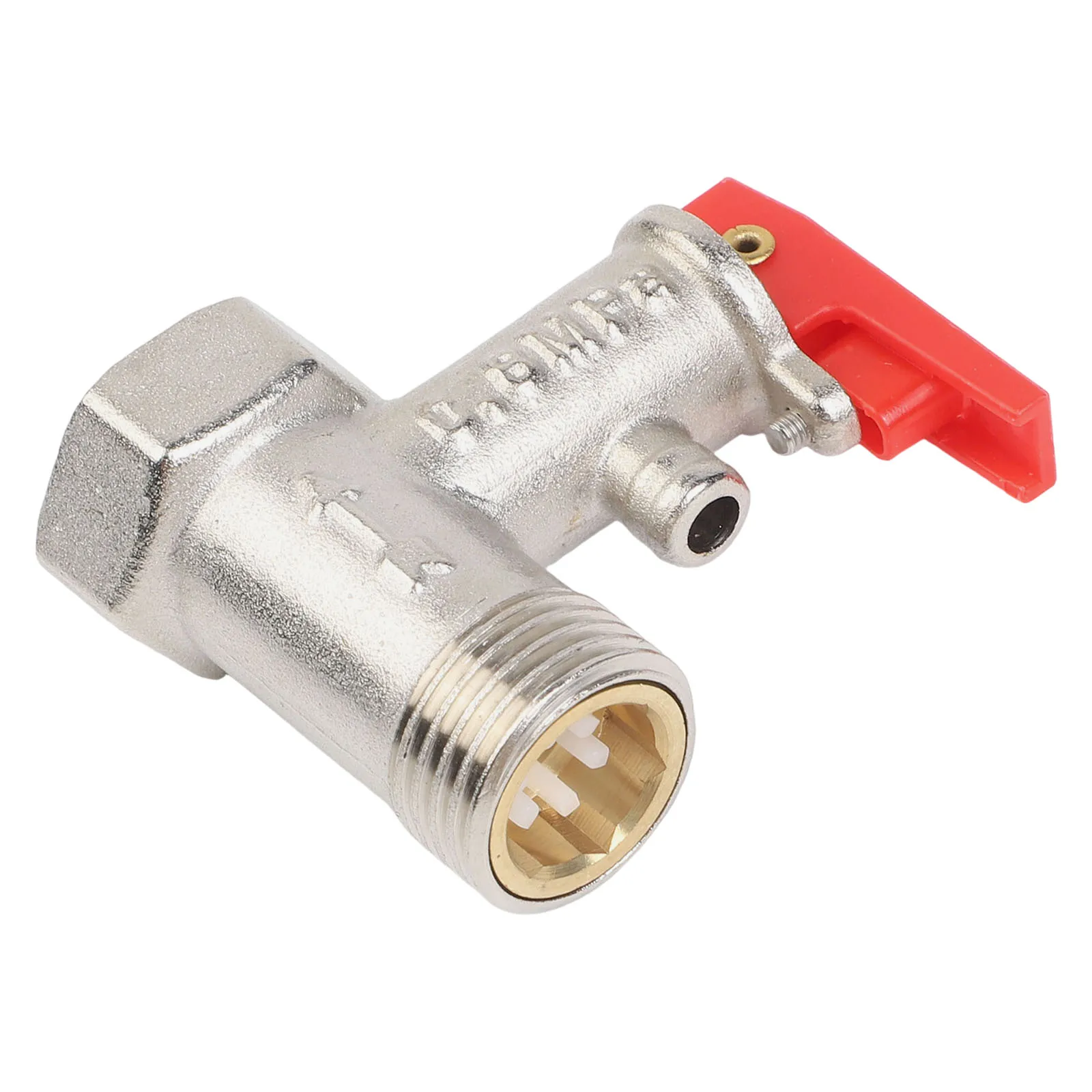Brass Adjustable Relief Valve for Water Based Heating Systems with Internal Leakage Threshold Above 0.12 MPa 1/2 Inch Size