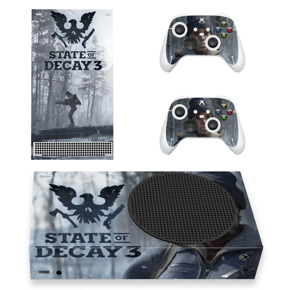 State of Decay 3 Skin Sticker Decal Cover para Xbox Series S Console e 2 Controladores XSS Skins Vinil