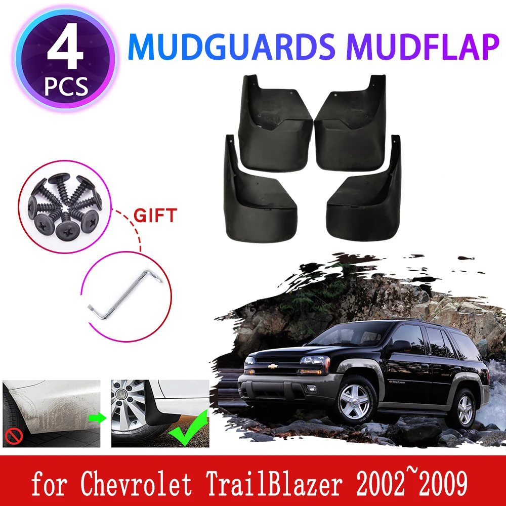 

Для Chevrolet TrailBlazer 2002 ~ 2009 2003 2004 2005 2006 Брызговики аксессуары