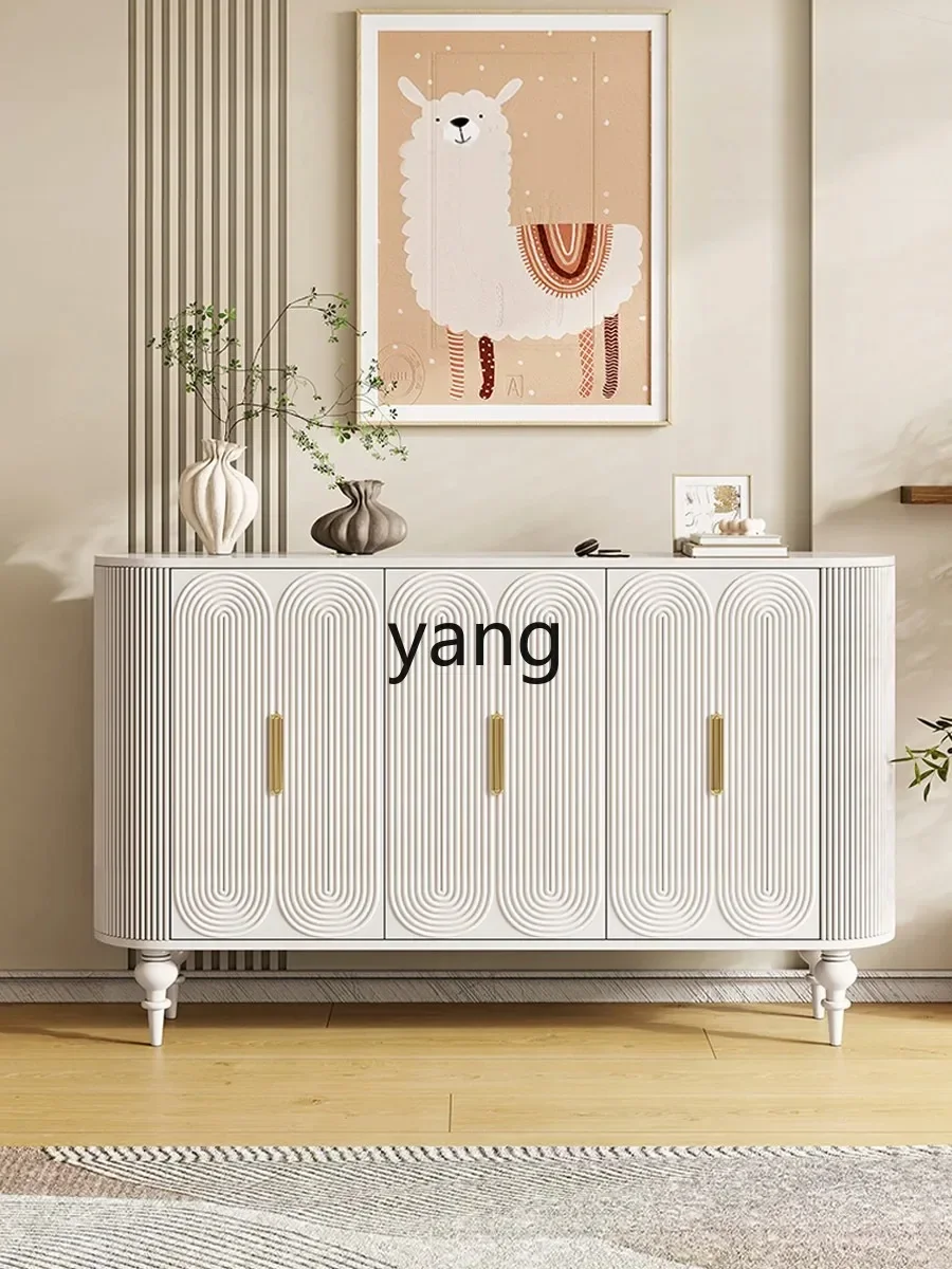 XYY light luxury cream wind porch cabinet entry shoe cabinet modern simple dining side partition living room decoration