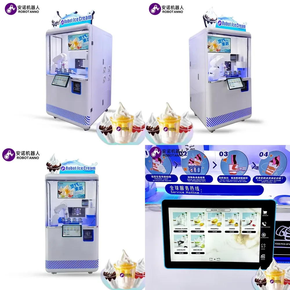 Factory OEM ODM Fully Automatic Ice Cream Vending Machine for Business Self-Service Commercial Ice Cream Machine