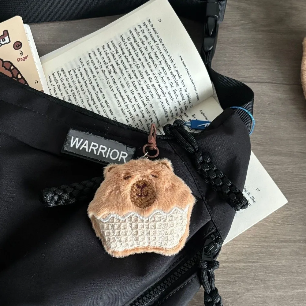 Lindo muñeco de peluche colgante comida suave delfín mochila llavero llavero de dibujos animados colgante muñeca decoración colgante