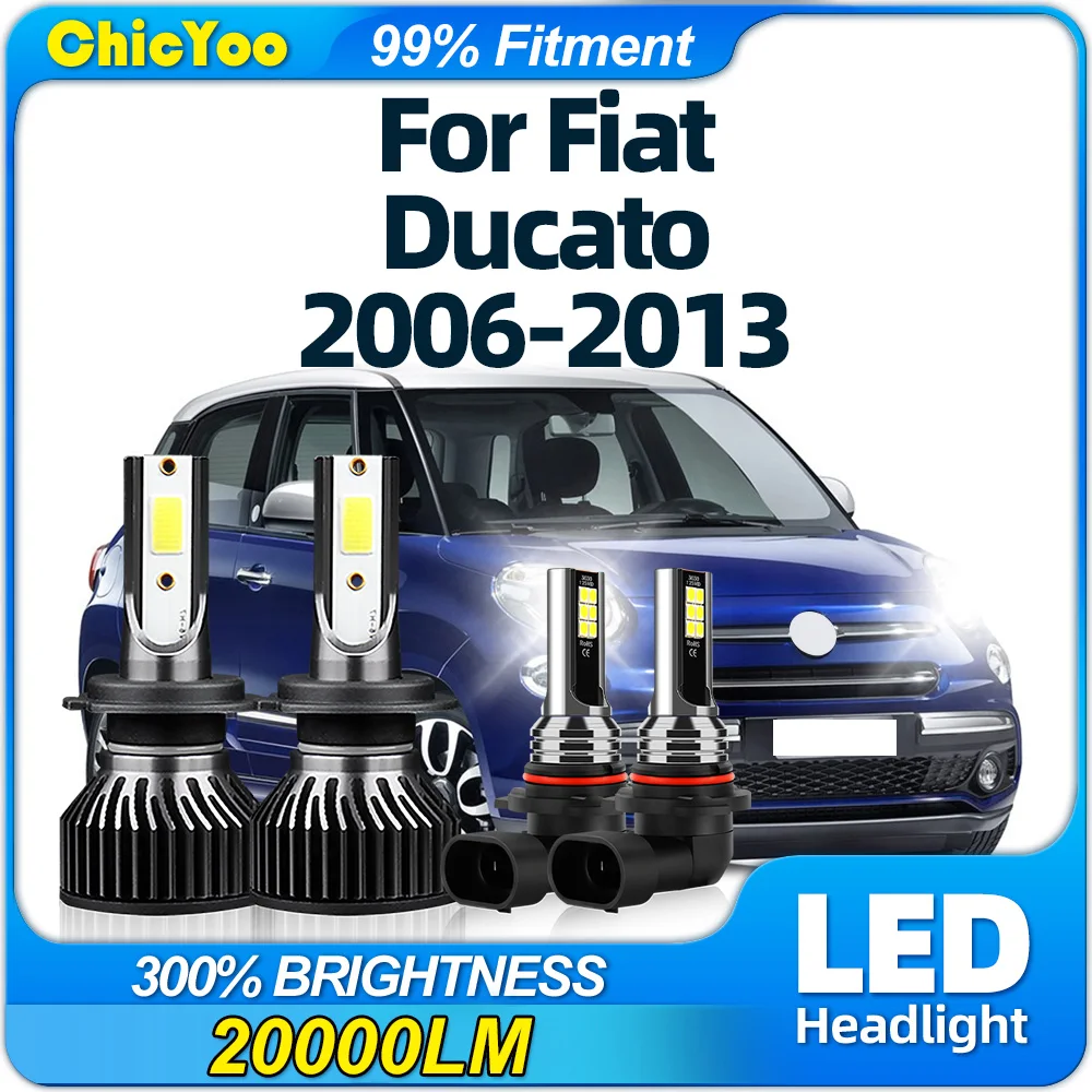 240W LED Headlight Bulbs 40000LM Car Lights 12V 6000K Plug And Play For Fiat Ducato 2006 2007 2008 2009 2010 2011 2012 2013