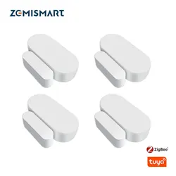 Zemismart Zigbee Tuya Smart Door Window Sensor Security Detector Real Time Automatic Alarm Support Homekit via ZMHK-01 Hub