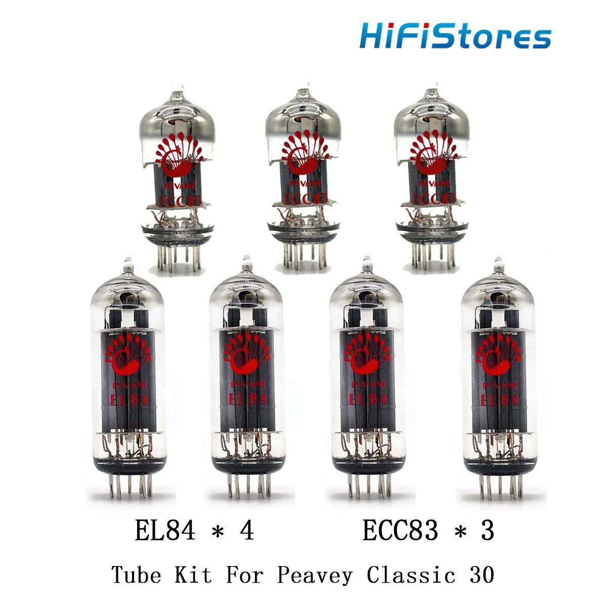 Replacement Valve Guitar Tube Kit For Peavey Classic 30 Amplifiers 3PC ECC83 4PCS EL84 Electronic Vacuum Tube Guitar AMP Cabinet