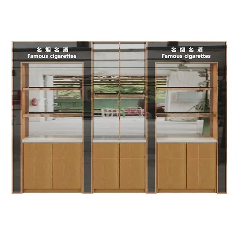 

Шкаф для табака и вина в супермаркете, витрина, шкаф для табака и вина из массива дерева, франшиза