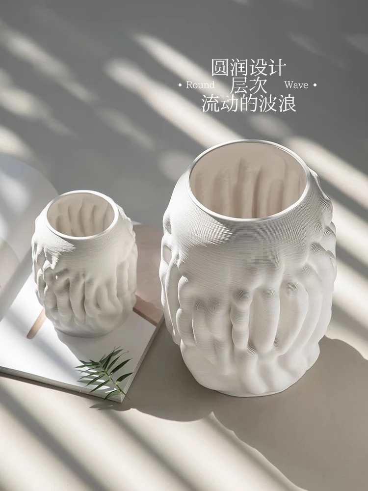 

Personalized and creative 3D printing ceramic vase home flower arrangement ornament