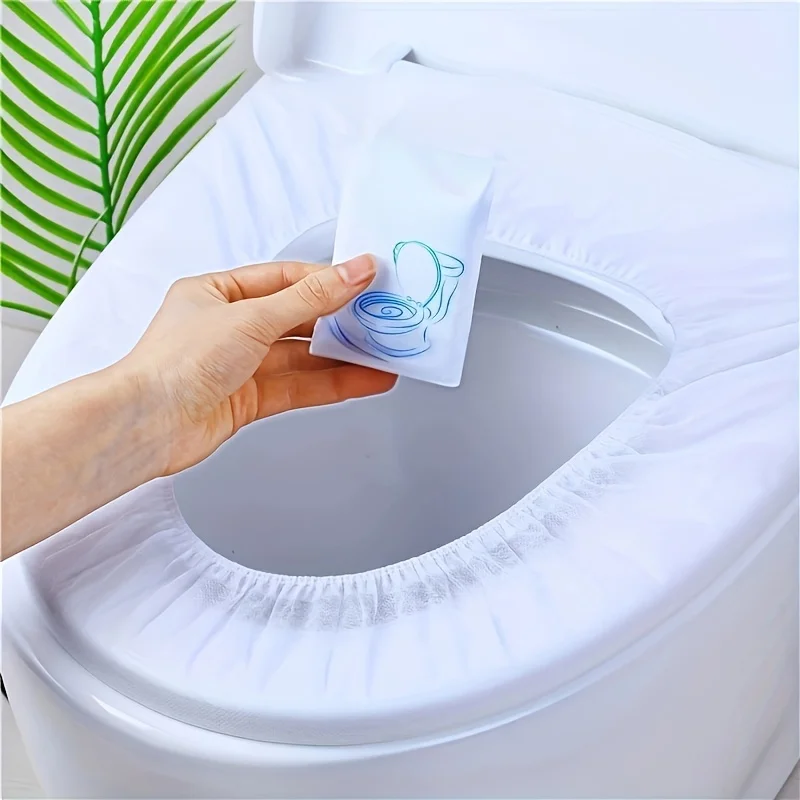 10-30pcs Toilet Seat Cover Mat Disposable Travel Toilet Seat Protector Portable Camping Hotel Toilet Pads Bathroom Accessories