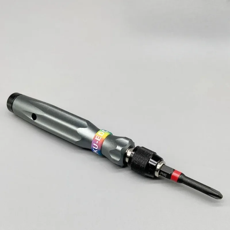 Everbright Store Metal Multi-purpose Screwdriver Handle 6.35 Batch Head Handle Multi-function Screwdriver