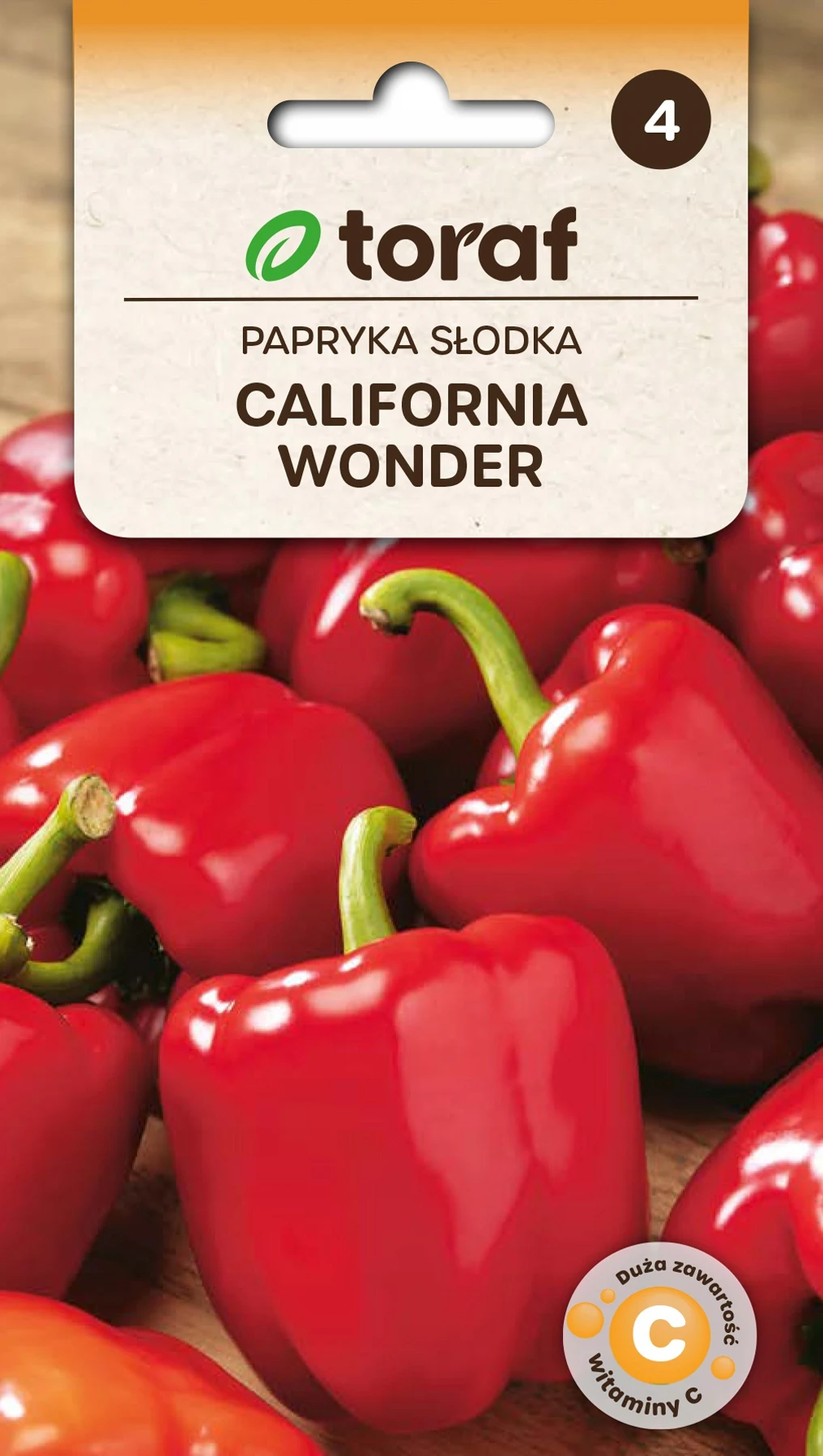 CALIFORNIA WONDER rode paprikazaden 0,5g Toraf 145