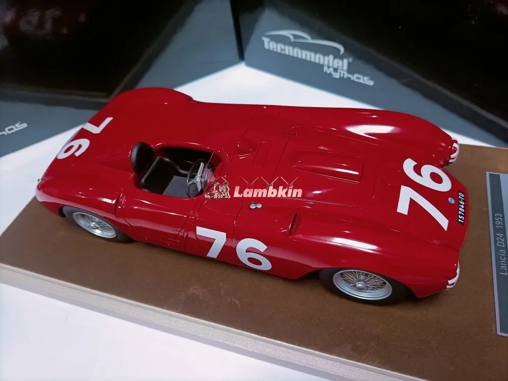 تكنوموديل 1/18 لانسيا D24 #   76 فانجيو نموذج سيارة رالي من الراتنج غير قابل للفتح #4